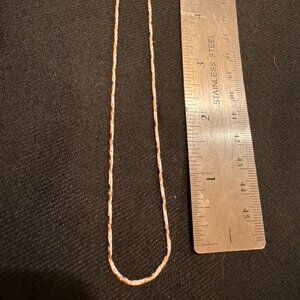 Single strand necklace